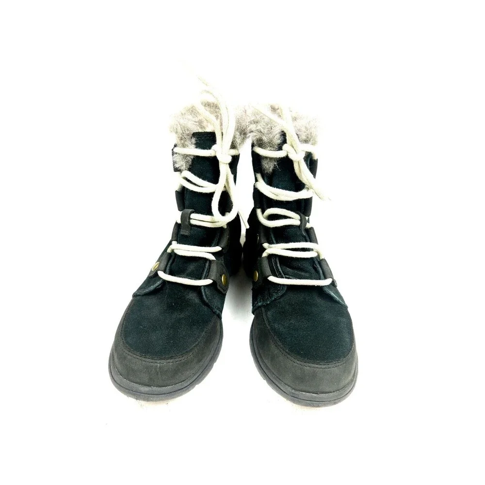 Sorel Women’s Boots, Insulated, Waterproof, Size 5, Explorer Joan Black Winter